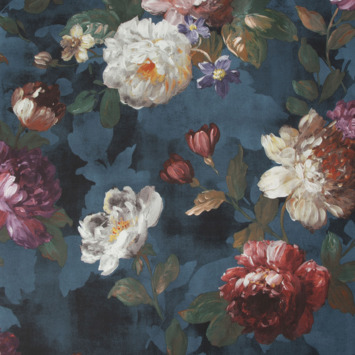 Vliesbehang Isabelle donkerblauw (108623)