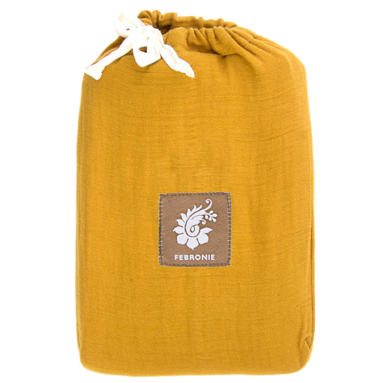 Febronie Home Housse de couette 100% Gaze de Coton Clara safran