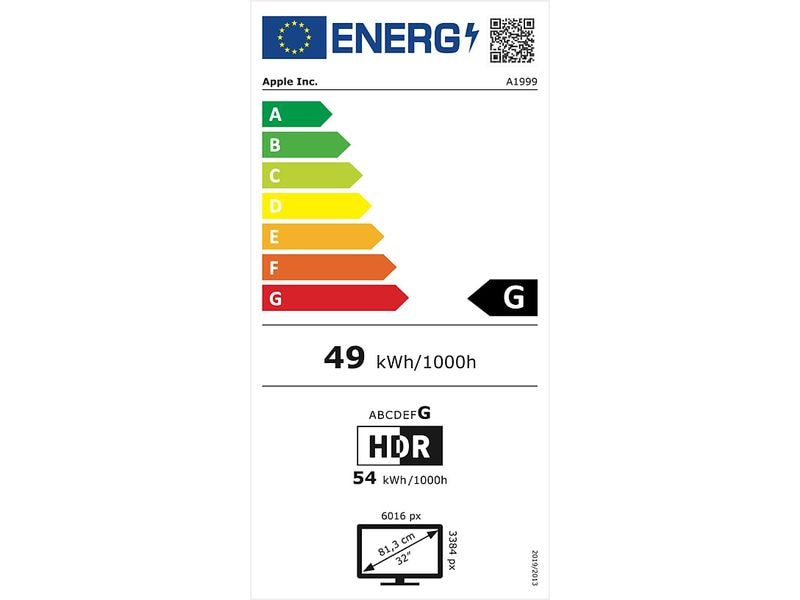 Apple Pro Display XDR Standardglas (ohne Standfuss) 32