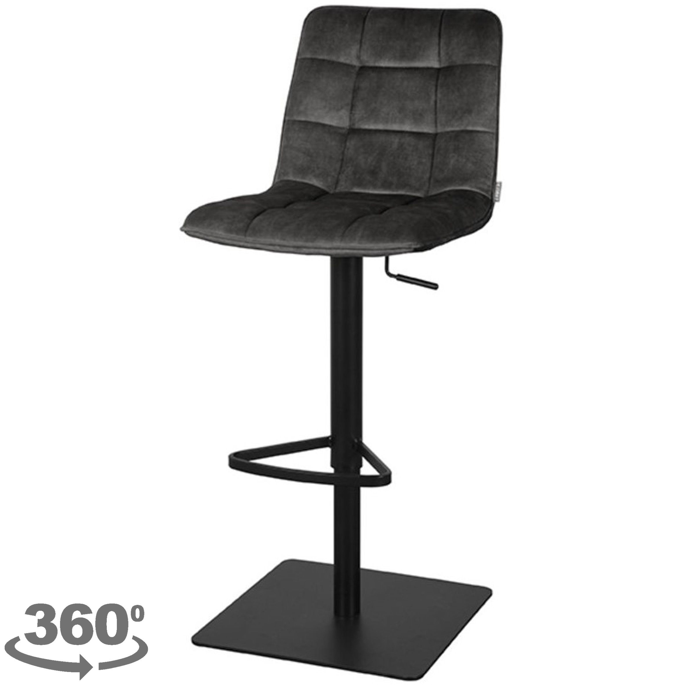 Barkruk Antraciet DX-74.020 Juul B45 x D56 x H88 cm