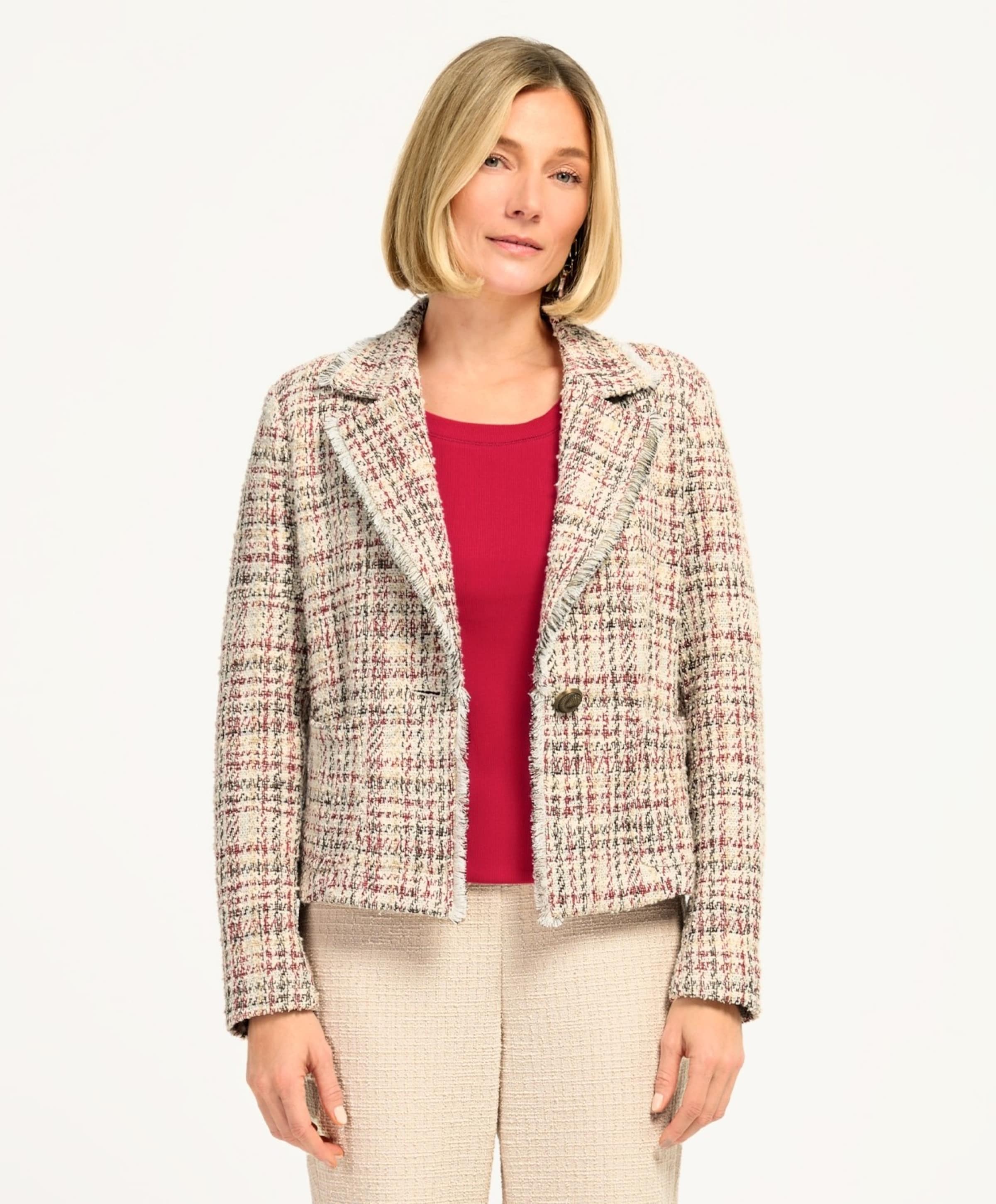 Bianca Dames blazer rood