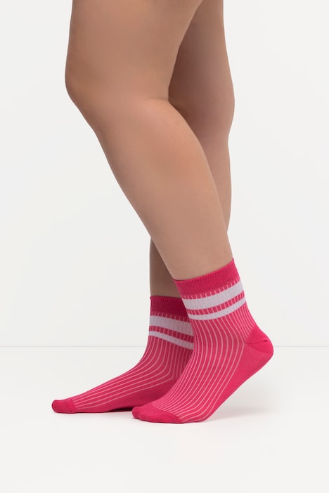 Kurzschaft-Socken, 3er-Pack, Streifen