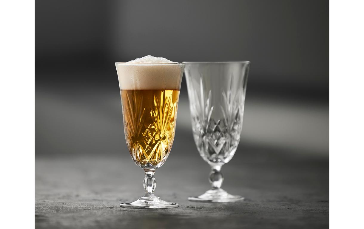 Bierglas Melodia 4 Stück, 40 clBierbecher aus ultraklarem Kristallglas