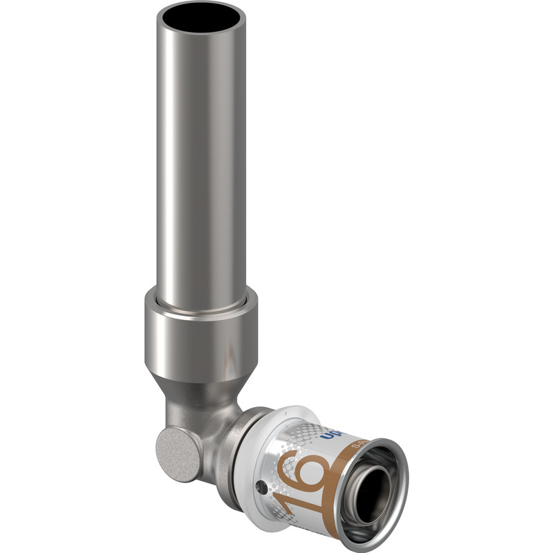 Uponor S-Press Plus pers kniekoppeling CU 15x16mm