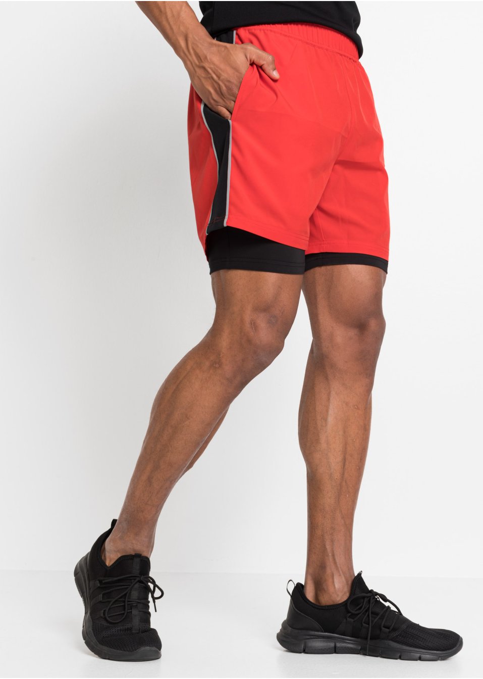 Legging de sport avec short, look 2en1, séchage rapide