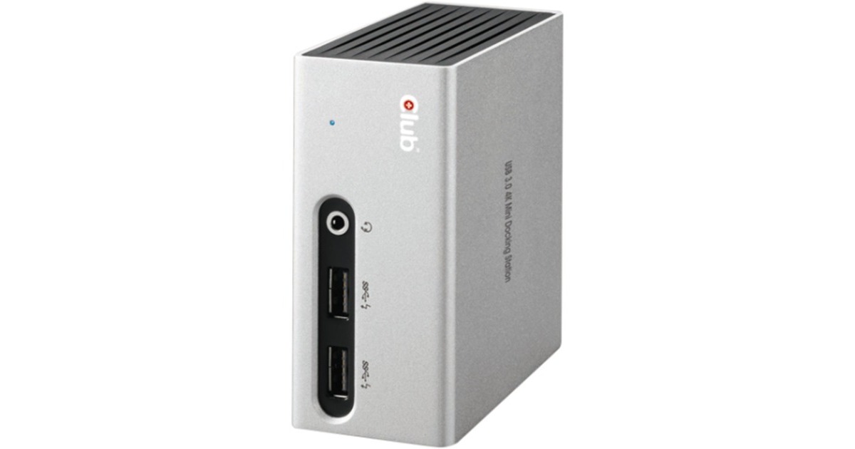 Club 3DUSB 3.2 Gen 1 4K UHD Mini Docking Station  (Grijs, CSV-3104D)