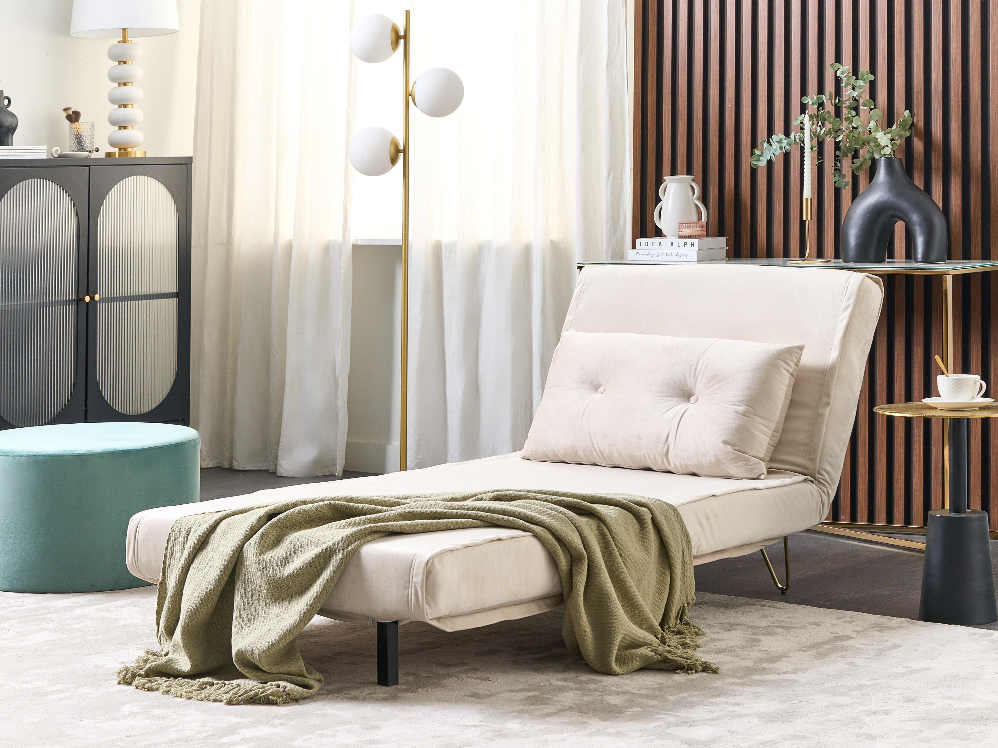 Bankenset 3-zits VESTFOLD Fluweel Beige