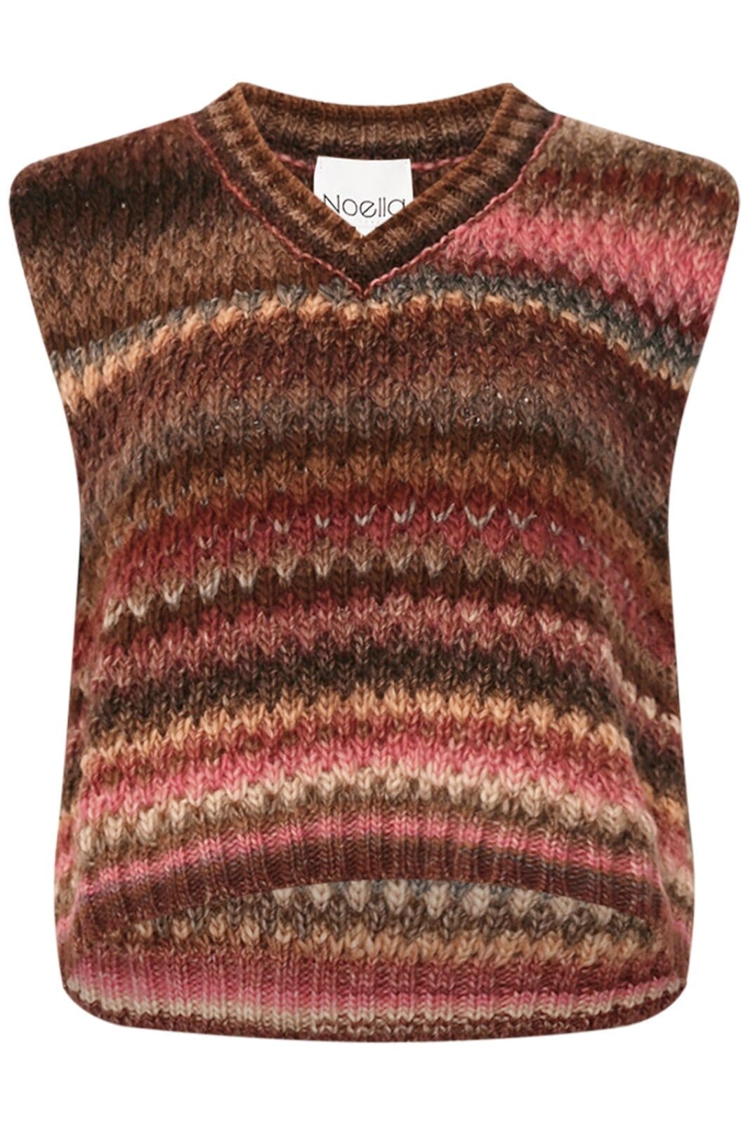 Noella Gio Knit Vest 1047 rust mix