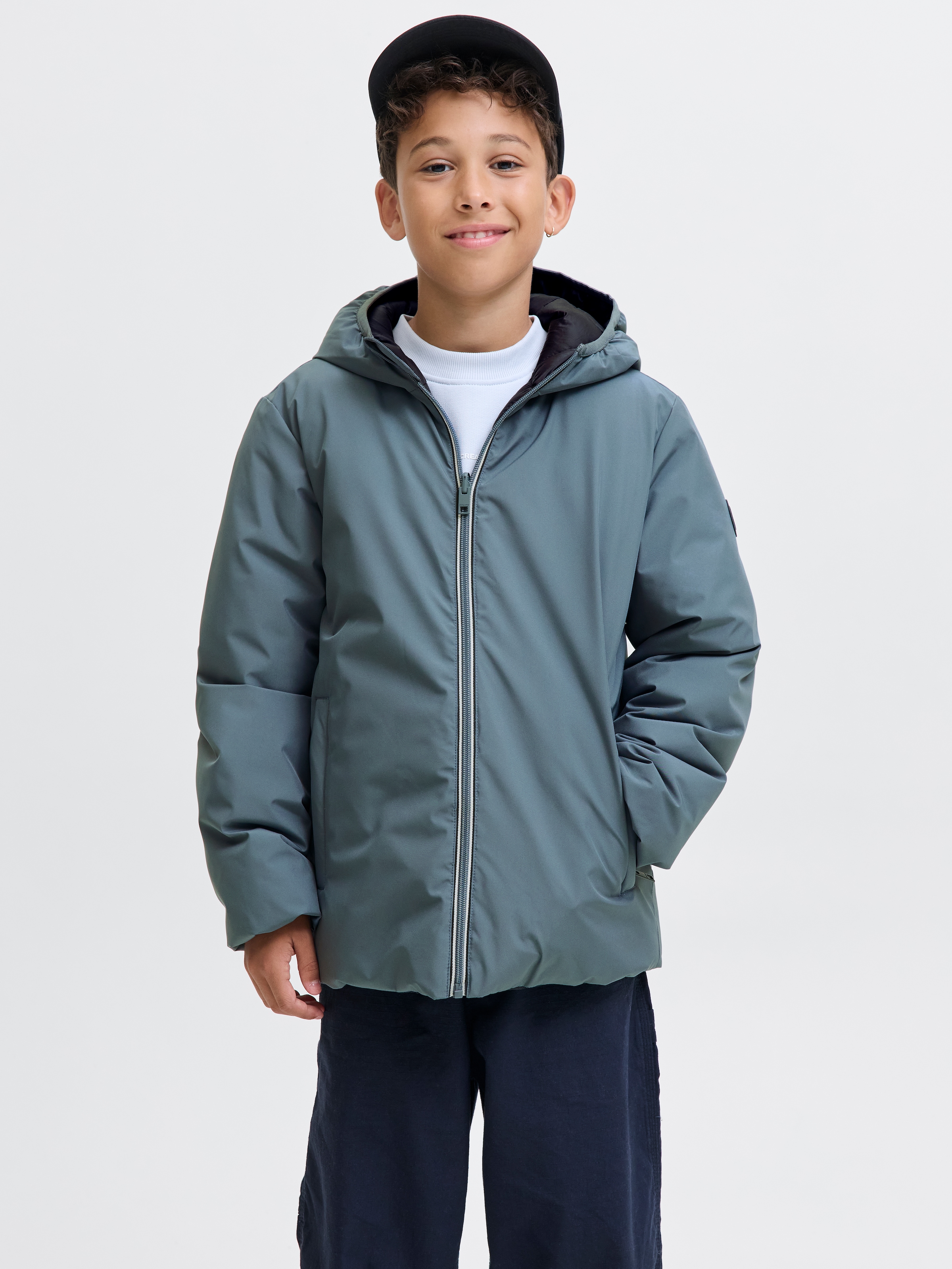 Jack & Jones Junior Outdoorjacke »JJEBROOK REVERSIBLE JACKET SN JNR« mit Kapuze