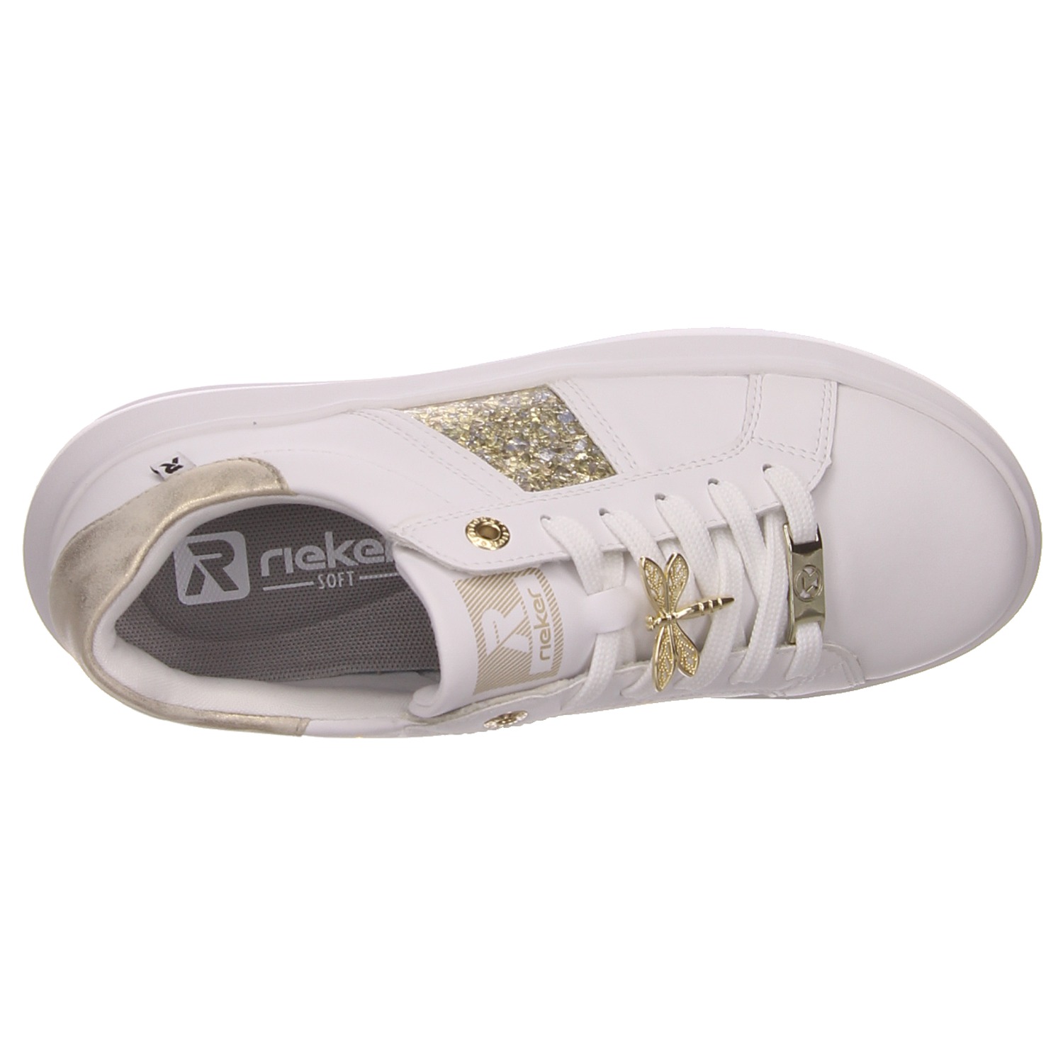Rieker Sneaker weiß weiss/weiss kombi