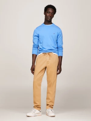 Calças chino Harlem com cordão e tingimento em peça.