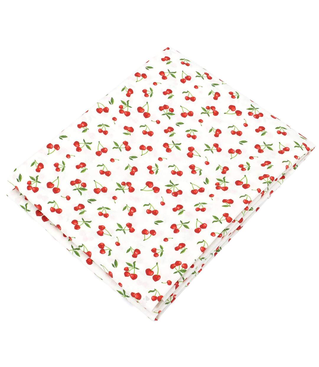 Nappe carrée enduit 80x80 cm CERISES bleu Marine