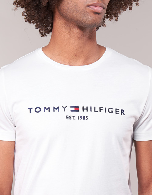 Tommy Hilfiger - TOMMY FLAG HILFIGER TEE - Blanc