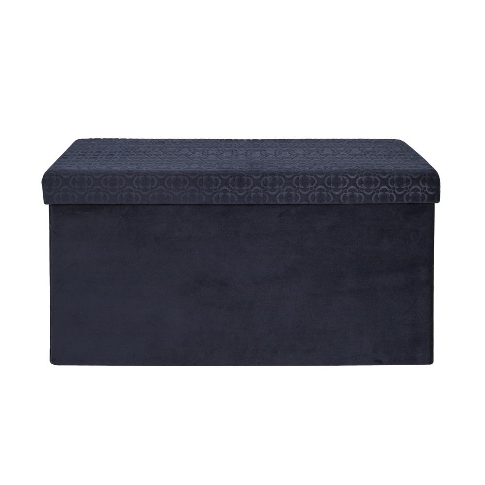 COFFRE BANC PLIABLE RETRO BLEU NUIT
