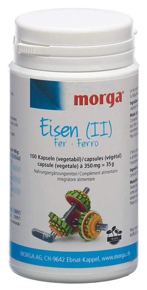 MORGA Eisen (II) Vegicaps<br>100 Stück, Kapsel