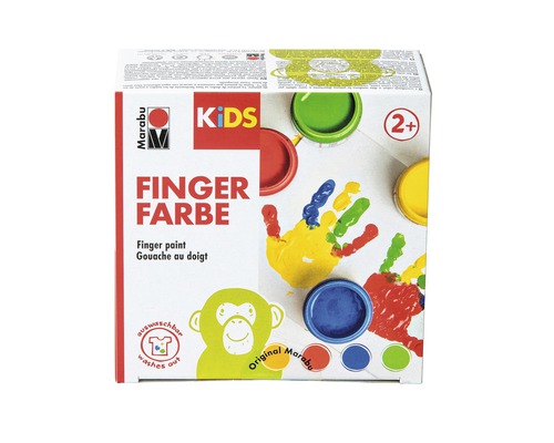 Marabu KIDS vingerverf 100ml set van 4