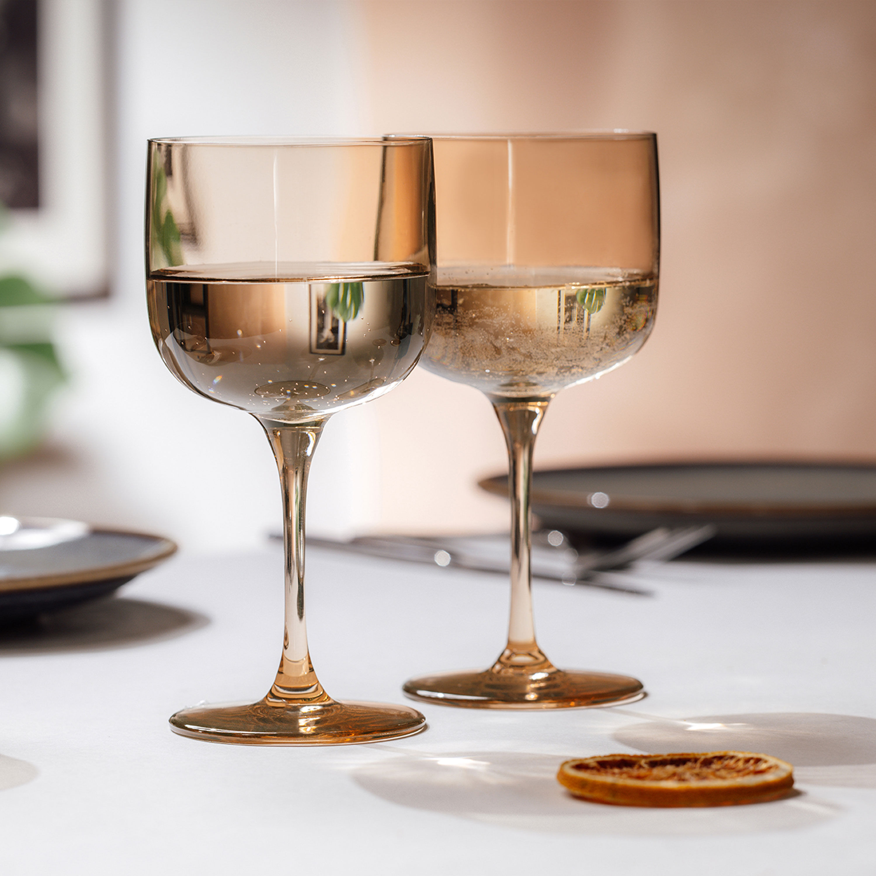 Like Glass Wine glass Brown, 6.8 oz, crystal glass