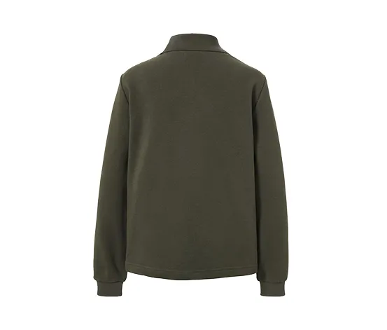 Sweatshirt mit Polokragen