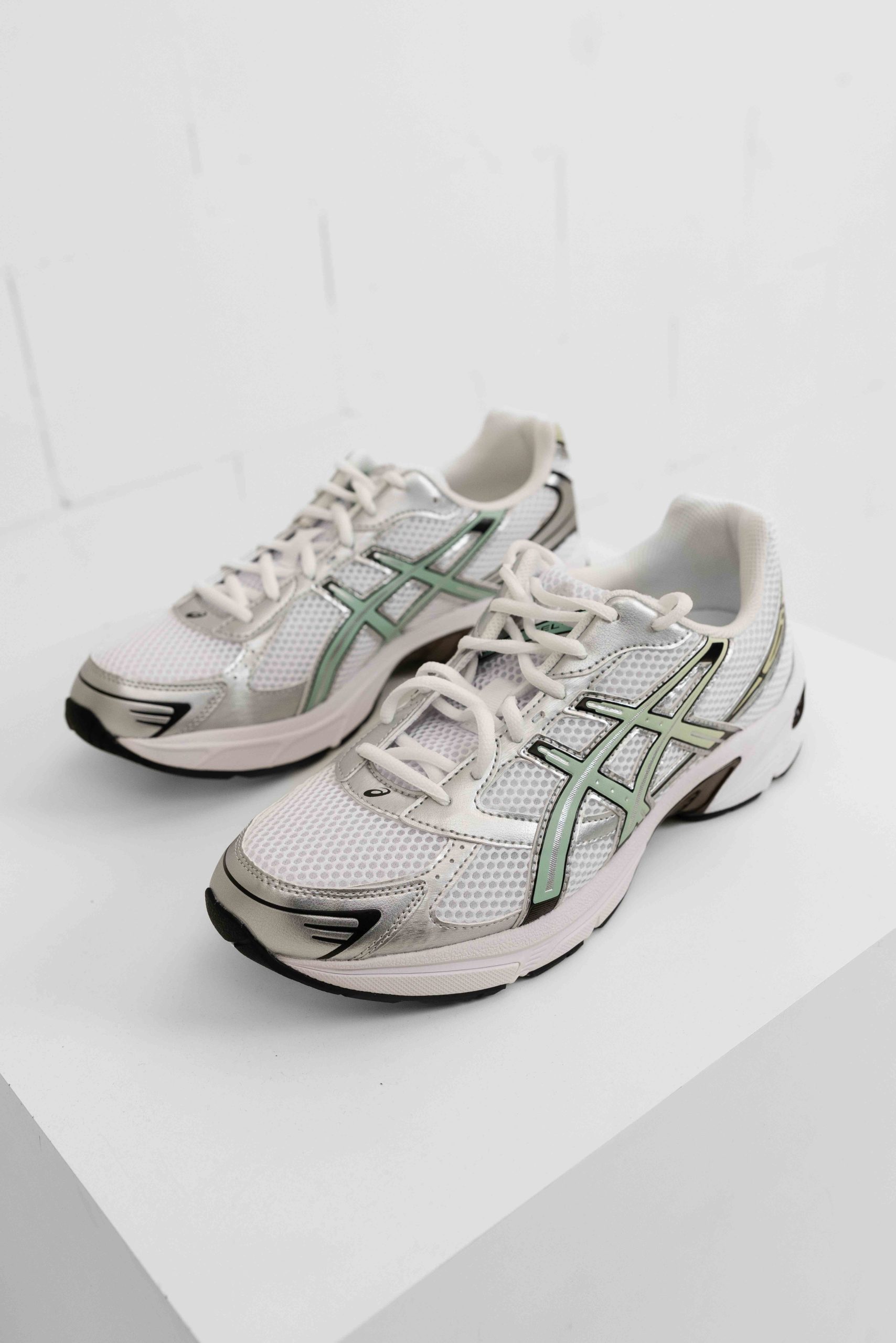 Asics Gel-1130 Sneakers Unisex Wit/Zilver/Lichtgroen