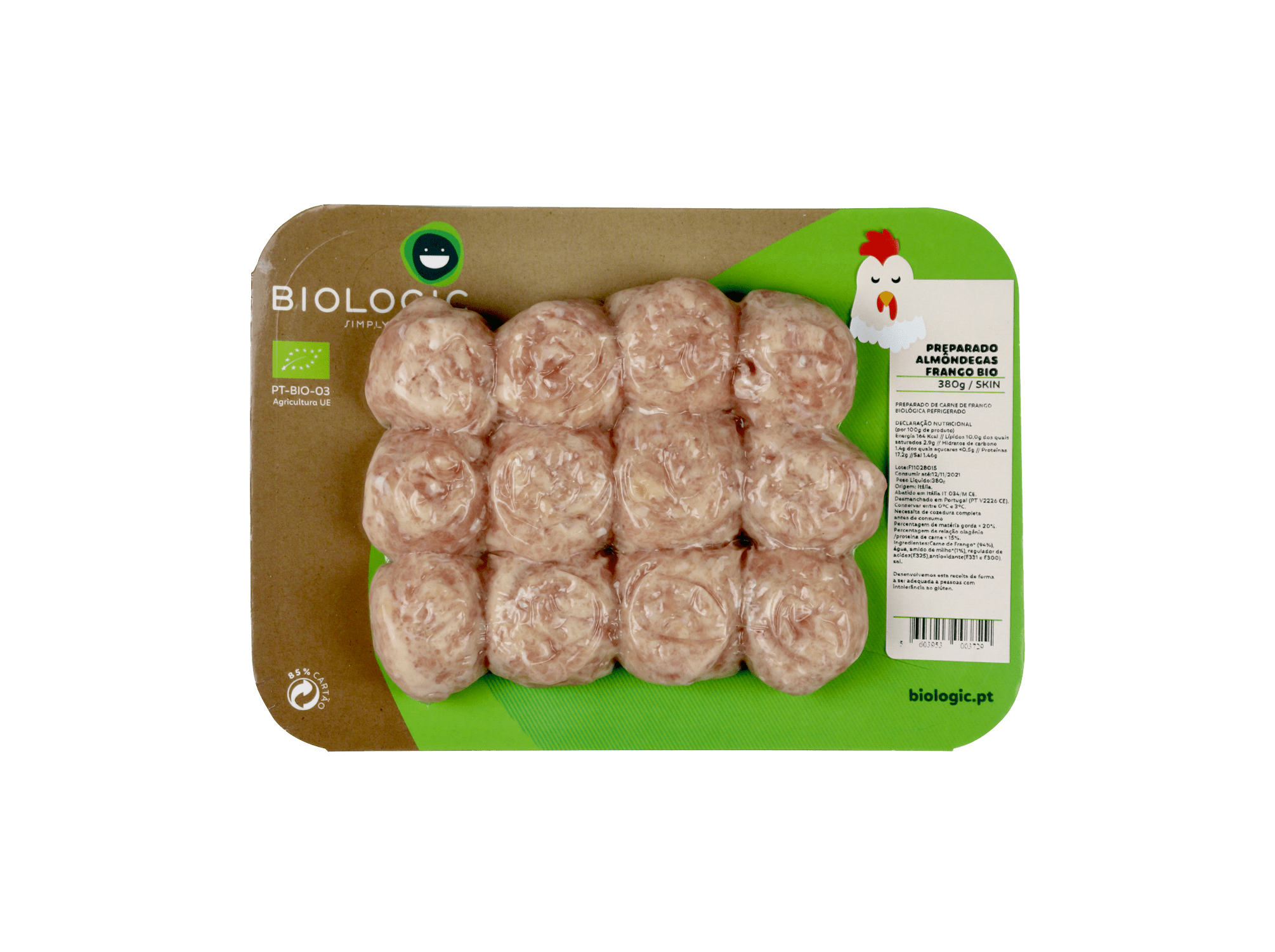 ALMONDEGAS FRANGO BIOLOGIC BIO 380 G