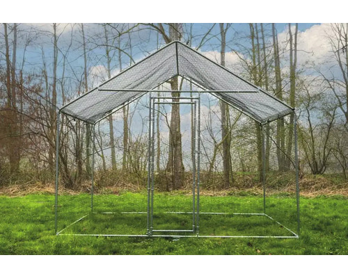 DIY-ren met rits, ca. 3 x 2 x 2,5 m, ZI-CR322, voor kippen, pluimvee, konijnen en cavia's