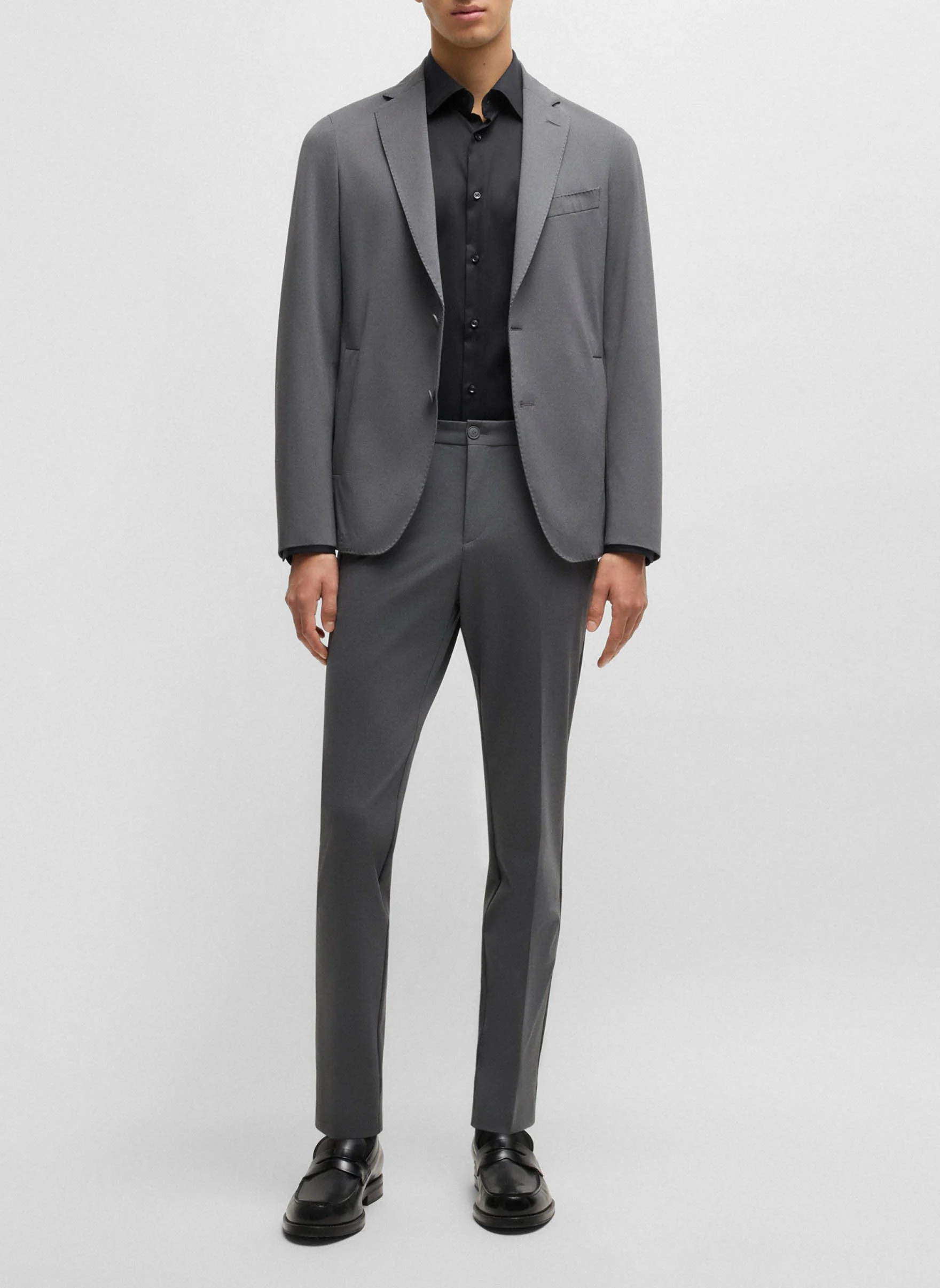 Chemise de ville regular| Noir