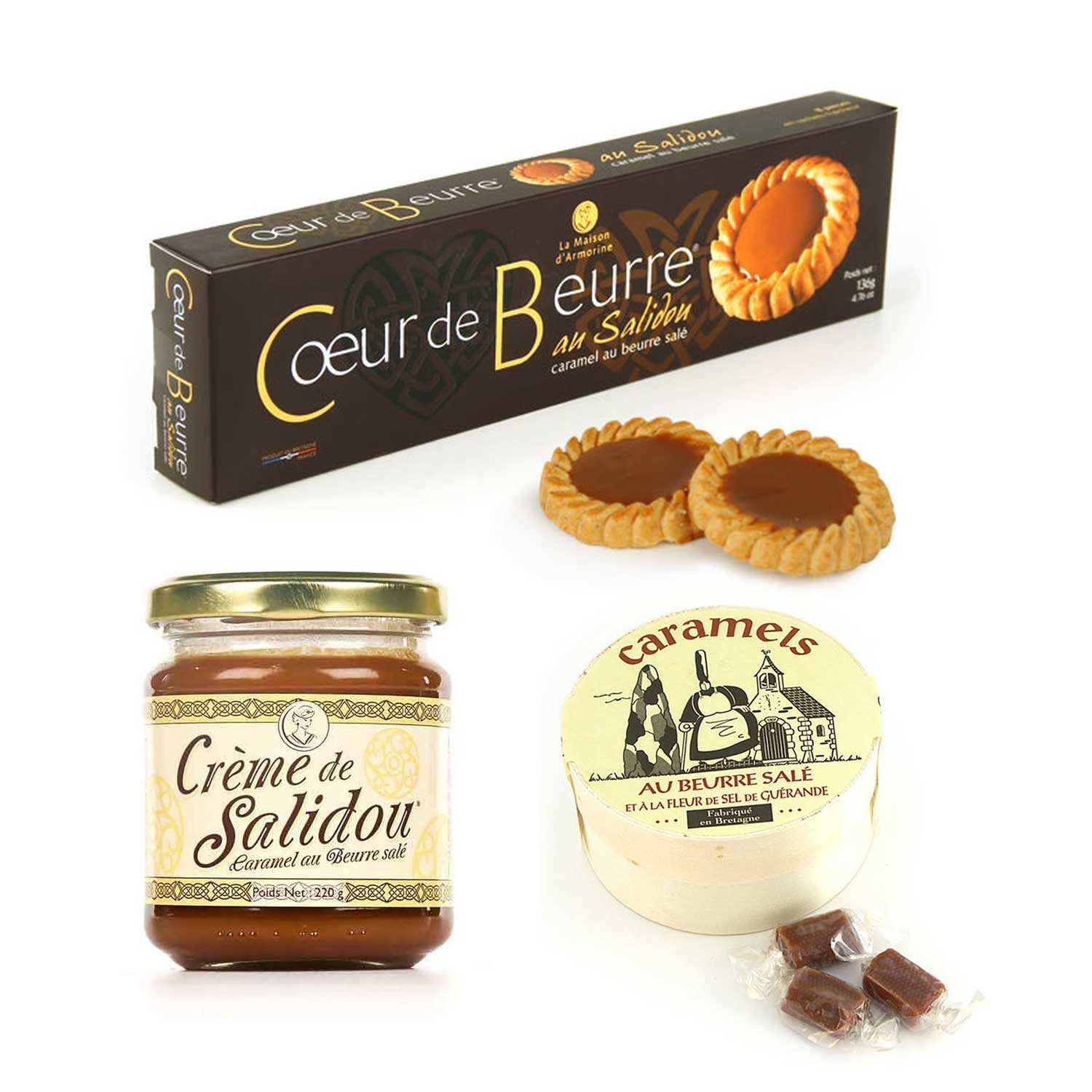 Assortiment autour du caramel au beurre salé