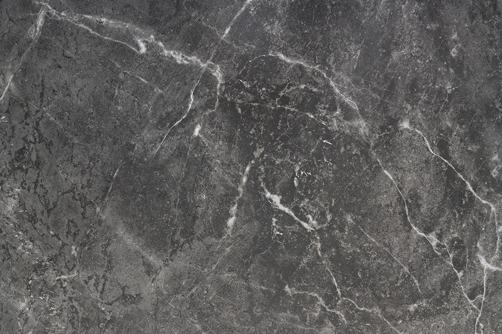 Moderner Esstisch MILANO 160cm anthrazit Keramik schwarze Metallbeine