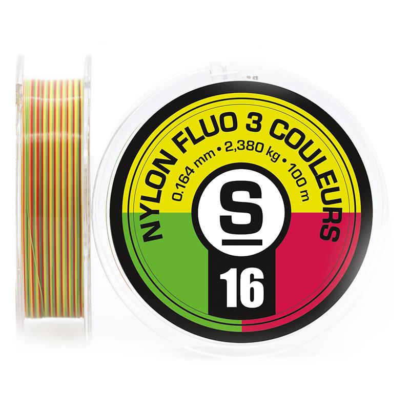 Nylon Sempe Fluo 3 Couleurs Jaune Rouge Vert