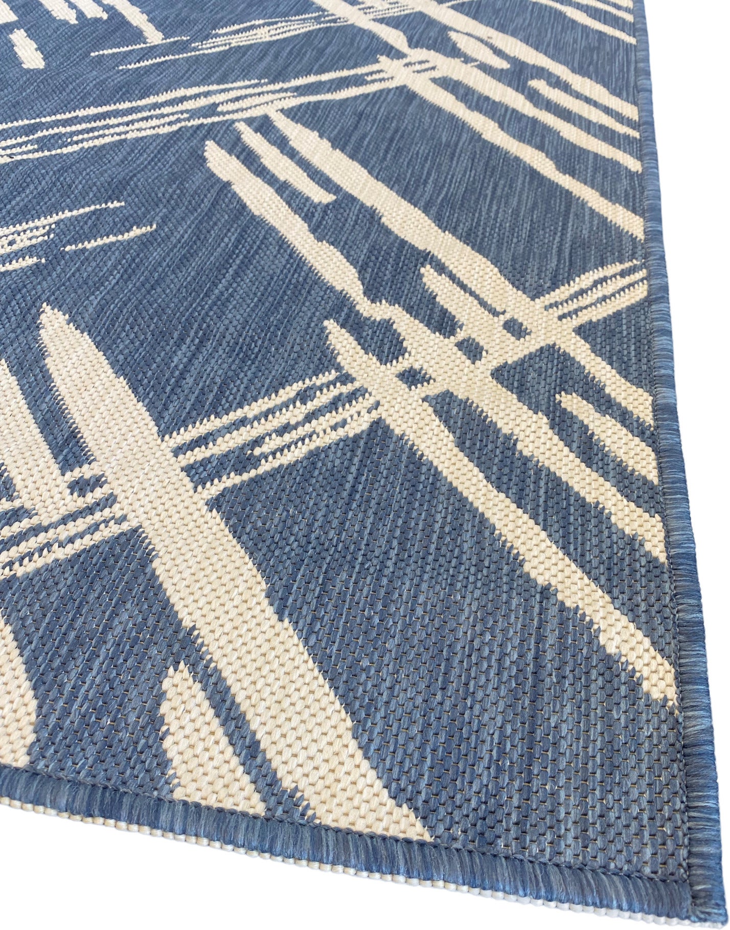 Human Comfort buitenkleed Chatan tweezijdig blauw / wit 160 x 230 cm