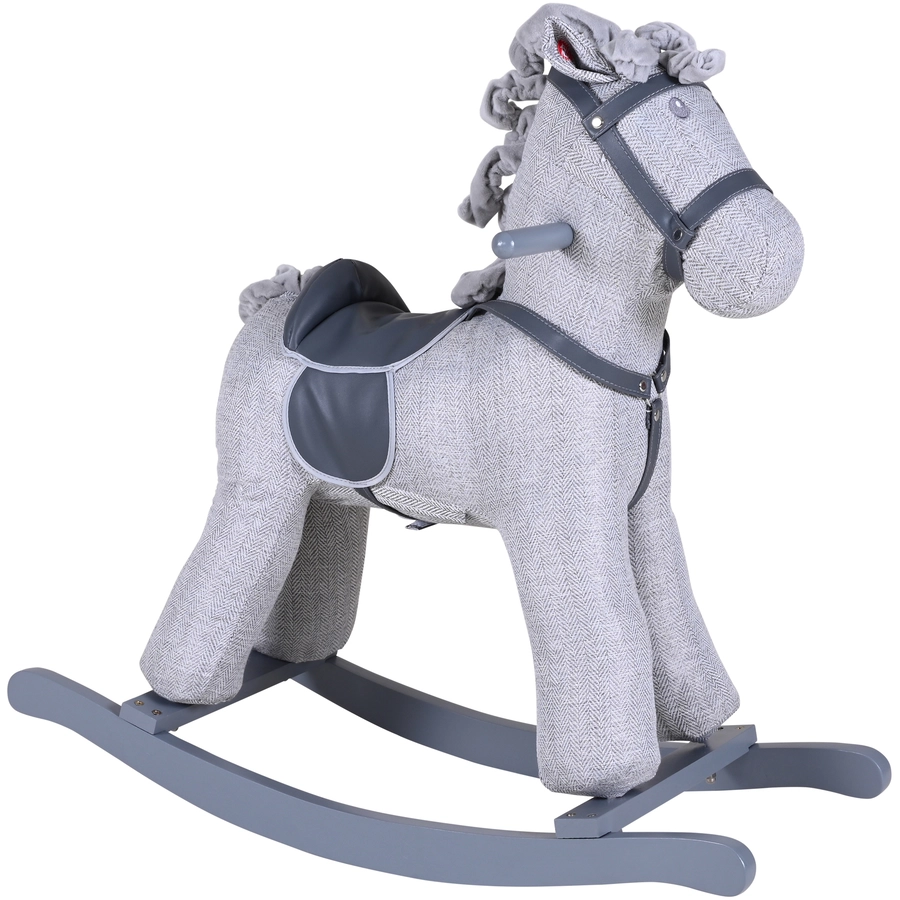 knorr toys® Schaukelpferd Grey horse grau