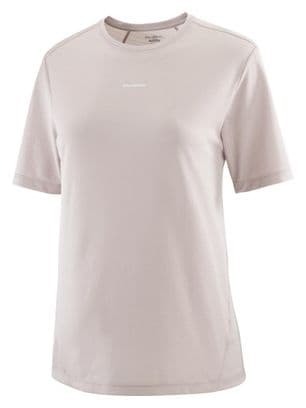 Maillot manches courtes Salomon SHKout Core Beige Femme