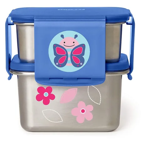 Skip Hop Zoo Isoliertes Edelstahl-Pausen-Set – Schmetterling
