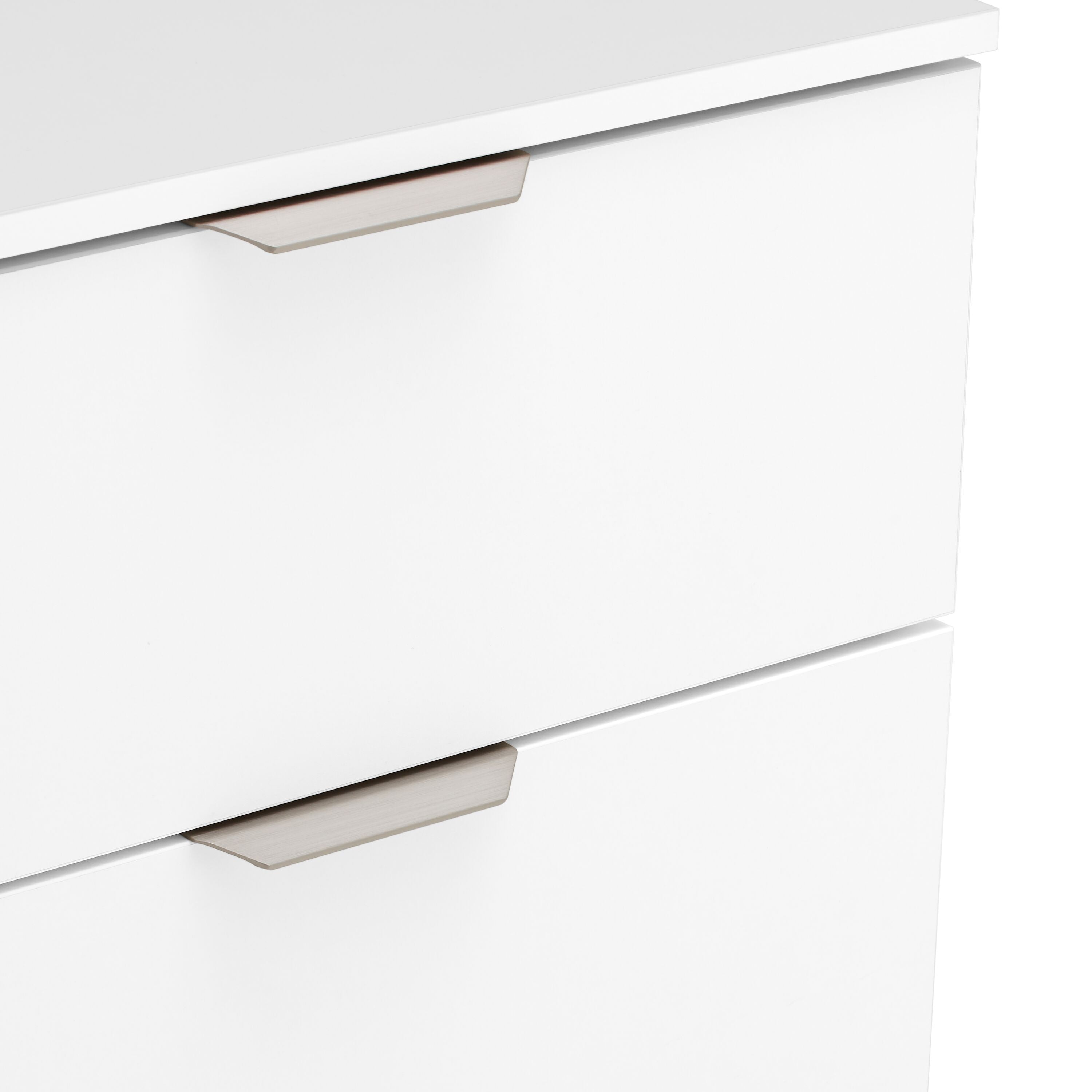 MODUL Kommode - Weiss / B: 45.0 cm x T: 43.0 cm x H: 98.0 cm