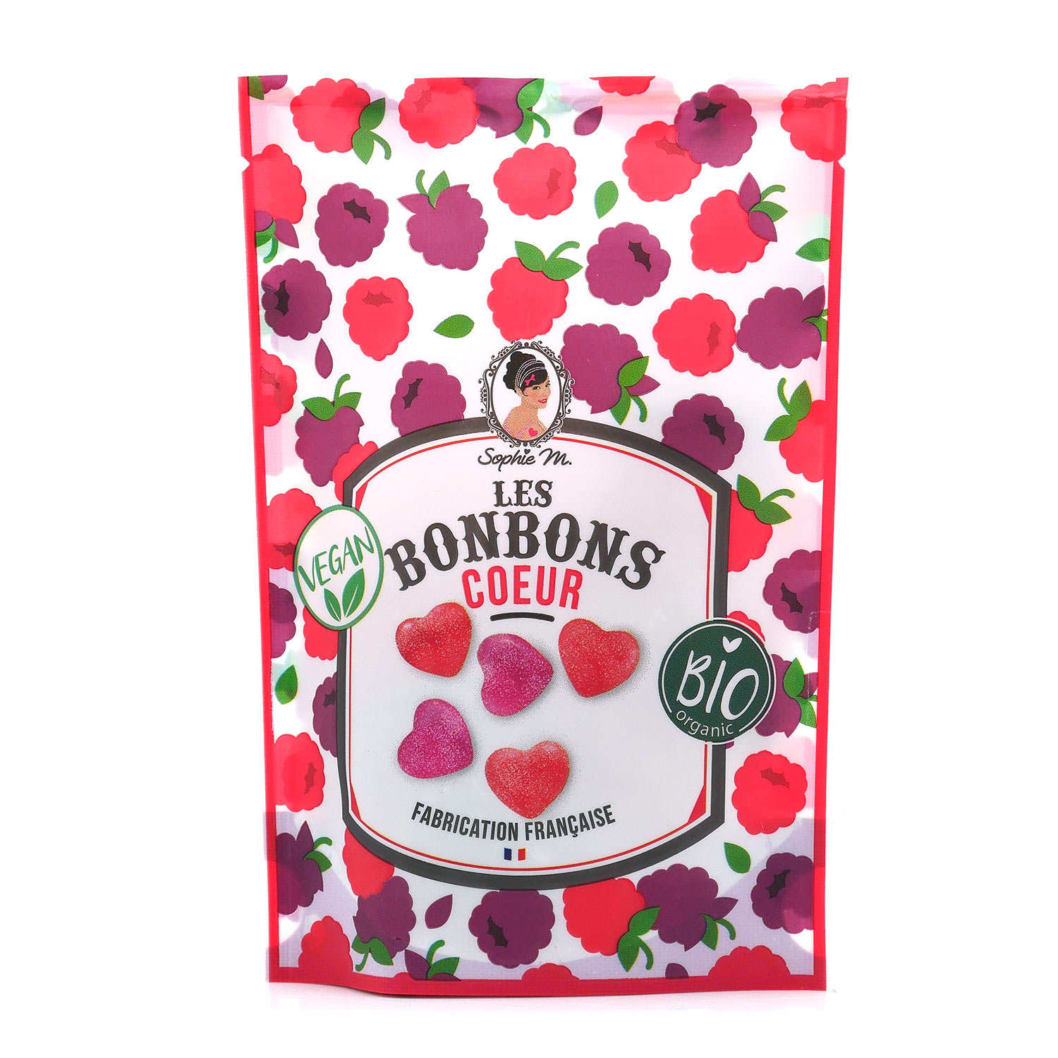 Bonbons Cœurs - bio, vegan, sans lactose et sans gluten