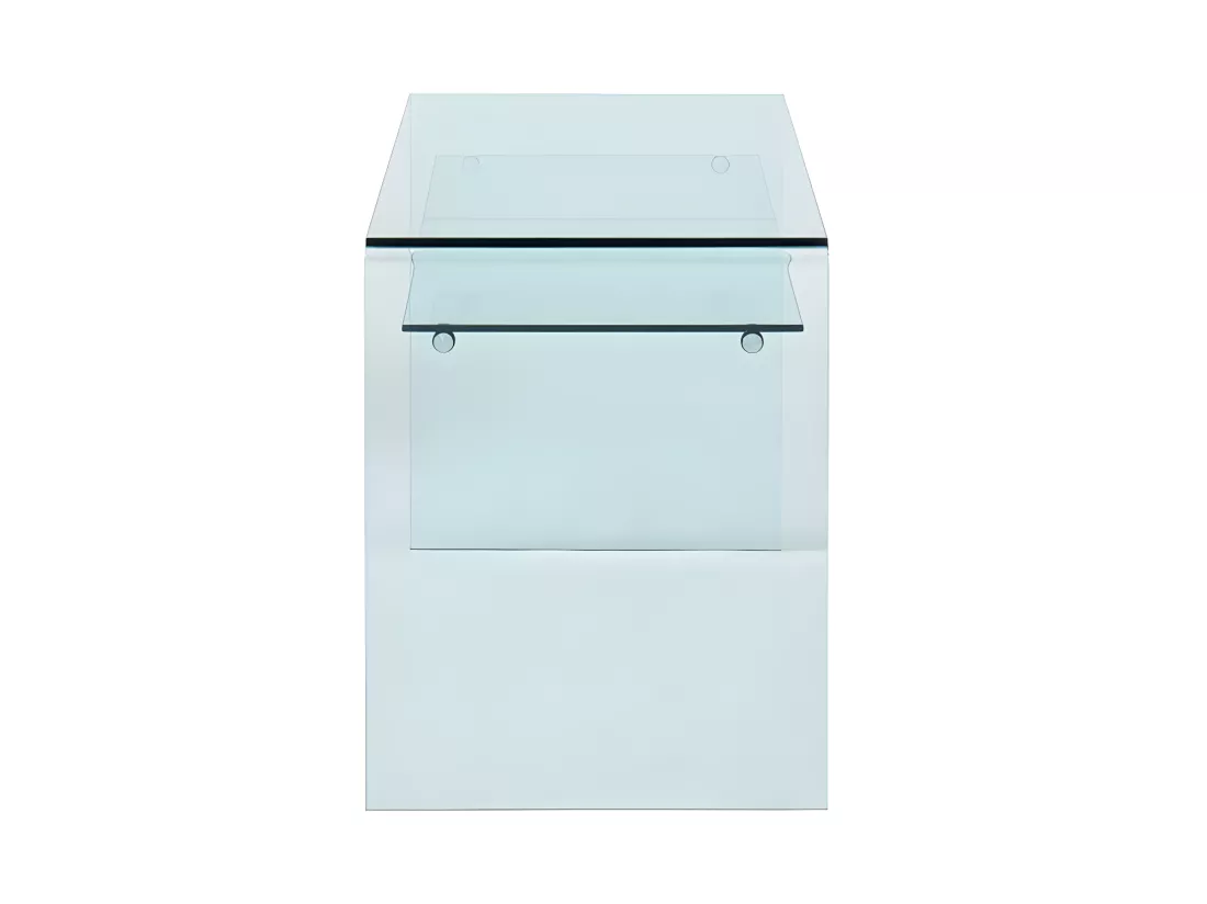 Bureau STILEOS - 1 niche - Verre trempé