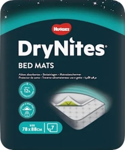 HUGGIES DRYNITES Bettunterlagen Bed Mats, 7 Stück