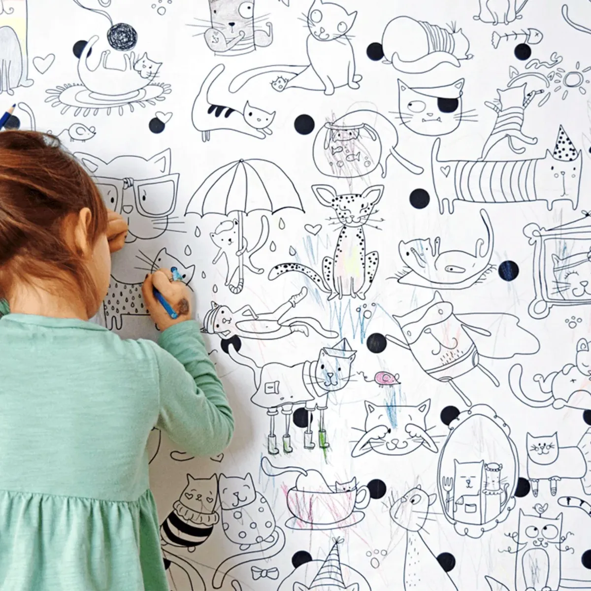 Pico Tatouages Coloriage Géant - Les Chats