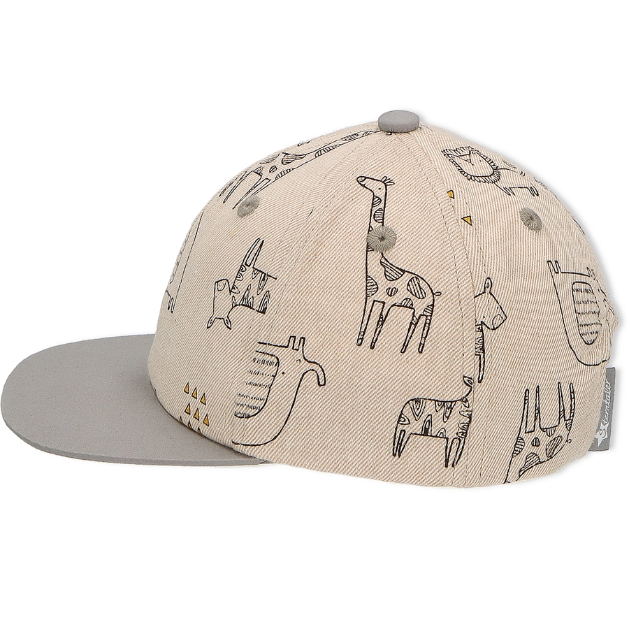 Sterntaler Baseball-Cap Safari-Tiere beige