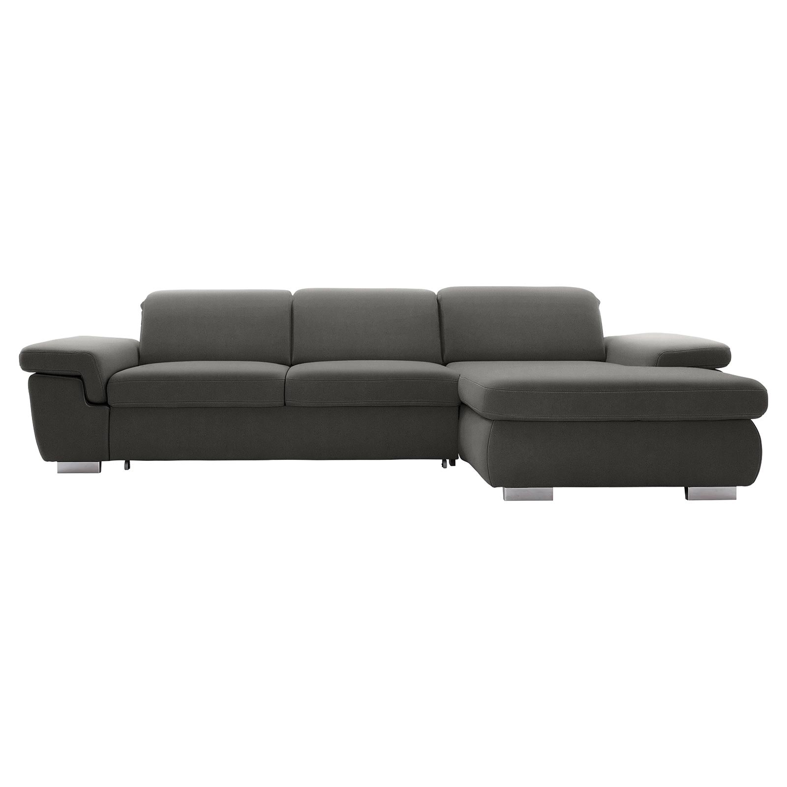 polsterpower Boxspringsofa - Holiday steel - Basismodell - Recamiere rechts