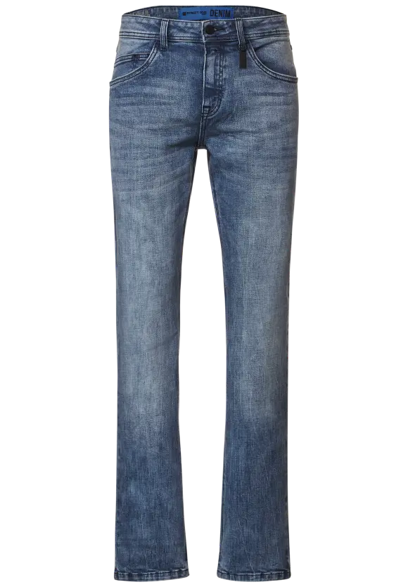 Regular Fit Jeans - indigo blue random wash
