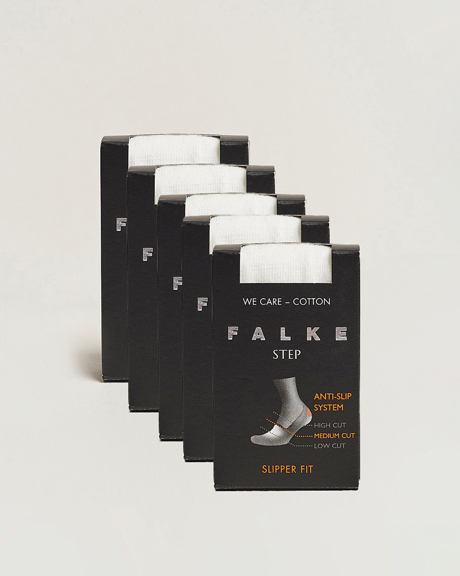 Falke 5-pack Step In Box Loafer Socks White