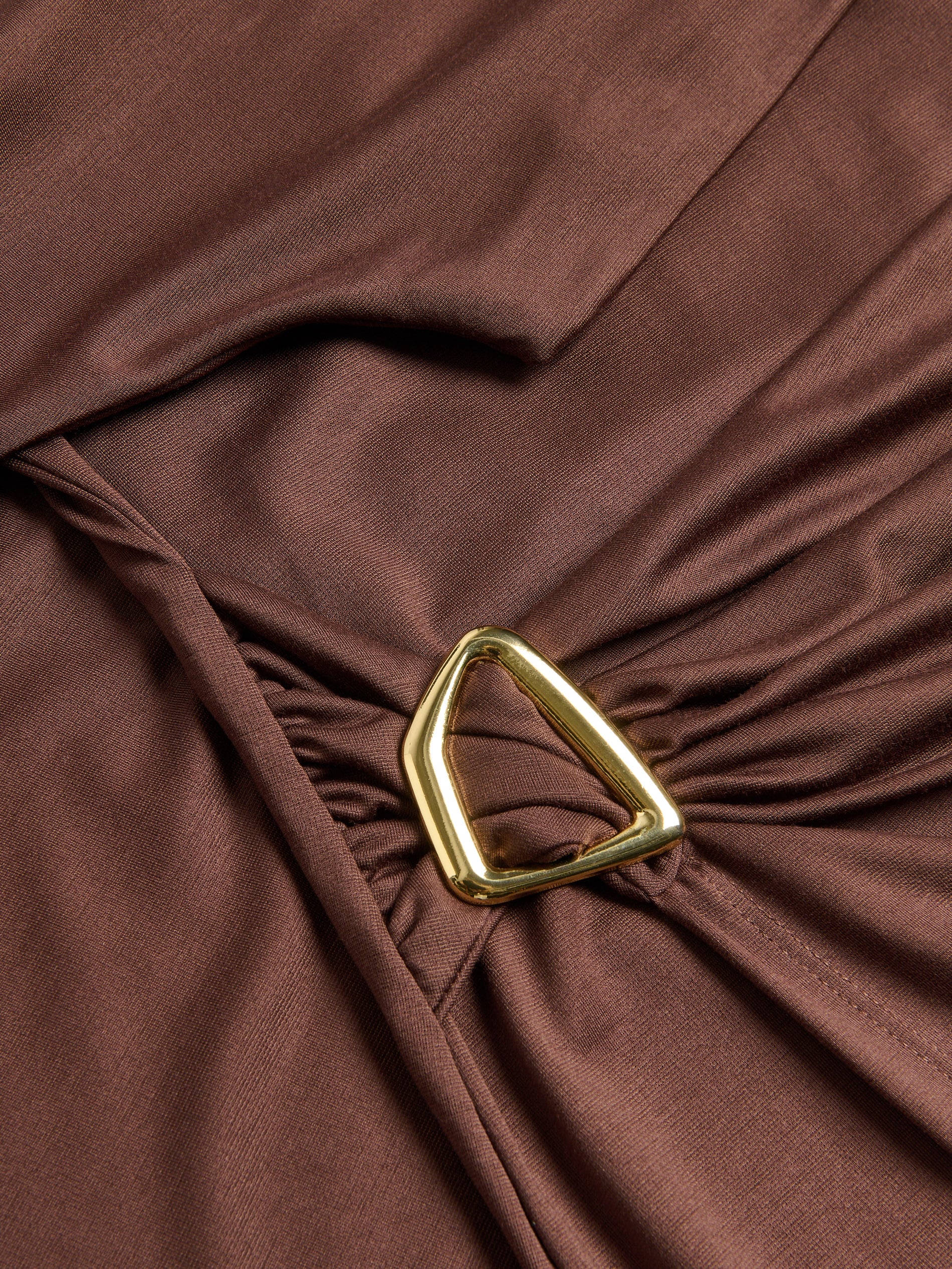Midikleid mit Drapierung
