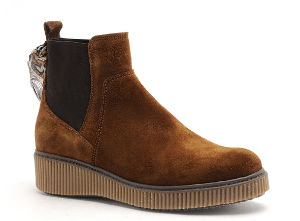Goodstep boots bottine plates femme 3550 cordoba marron