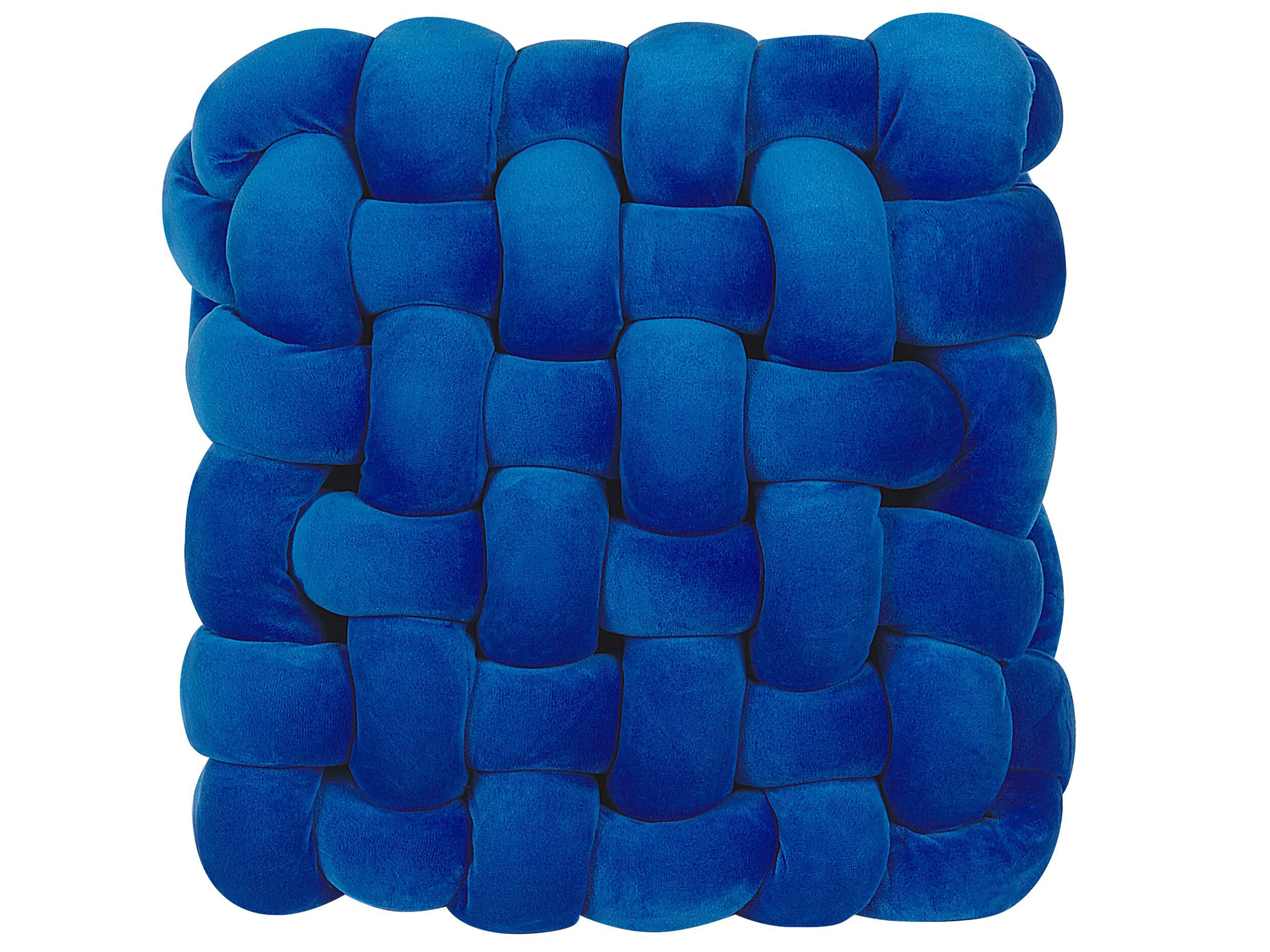 Sierkussen SIRALI Fluweel 30 x 30 cm Blauw