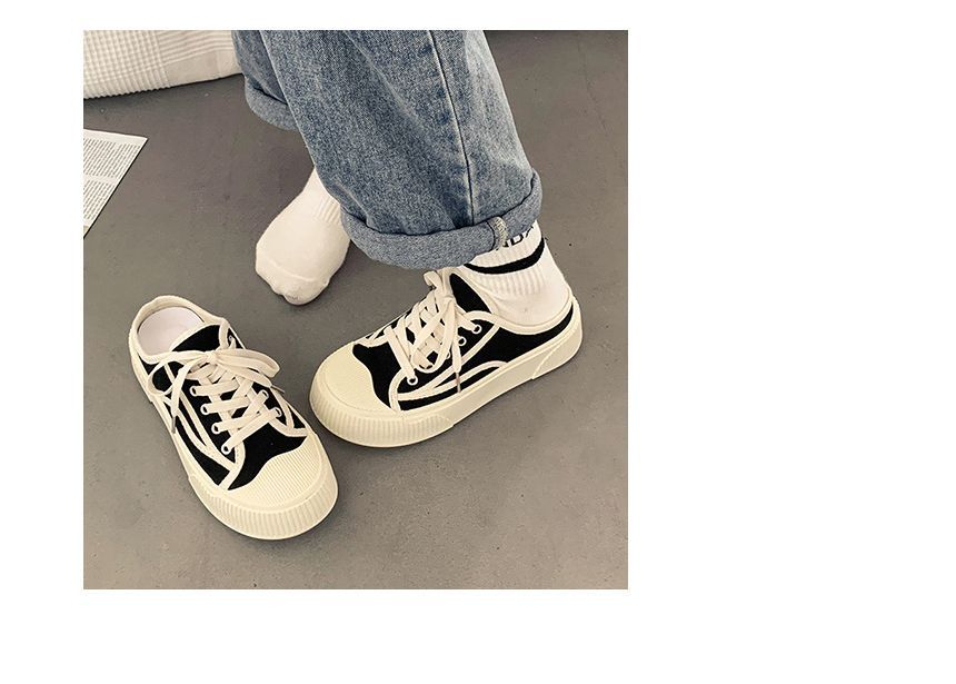 caneik - Contrasterende Platform Sneaker Mules