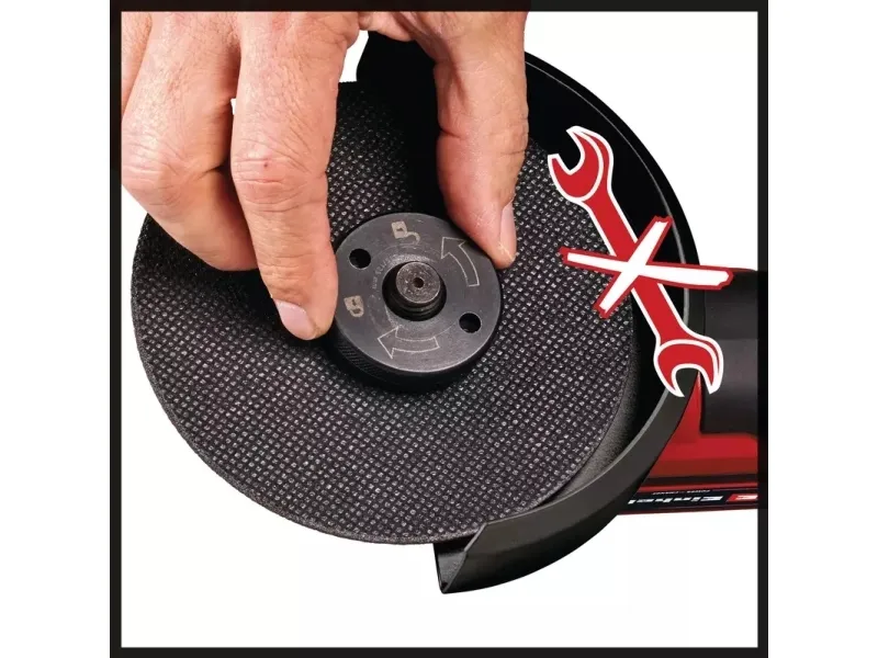 Einhell TP-AG 18/125 CE Q Li - Solo, 10500 rpm, 12,5 cm, Batteri, 1,7 kg, Børsteløs motor - SOLO