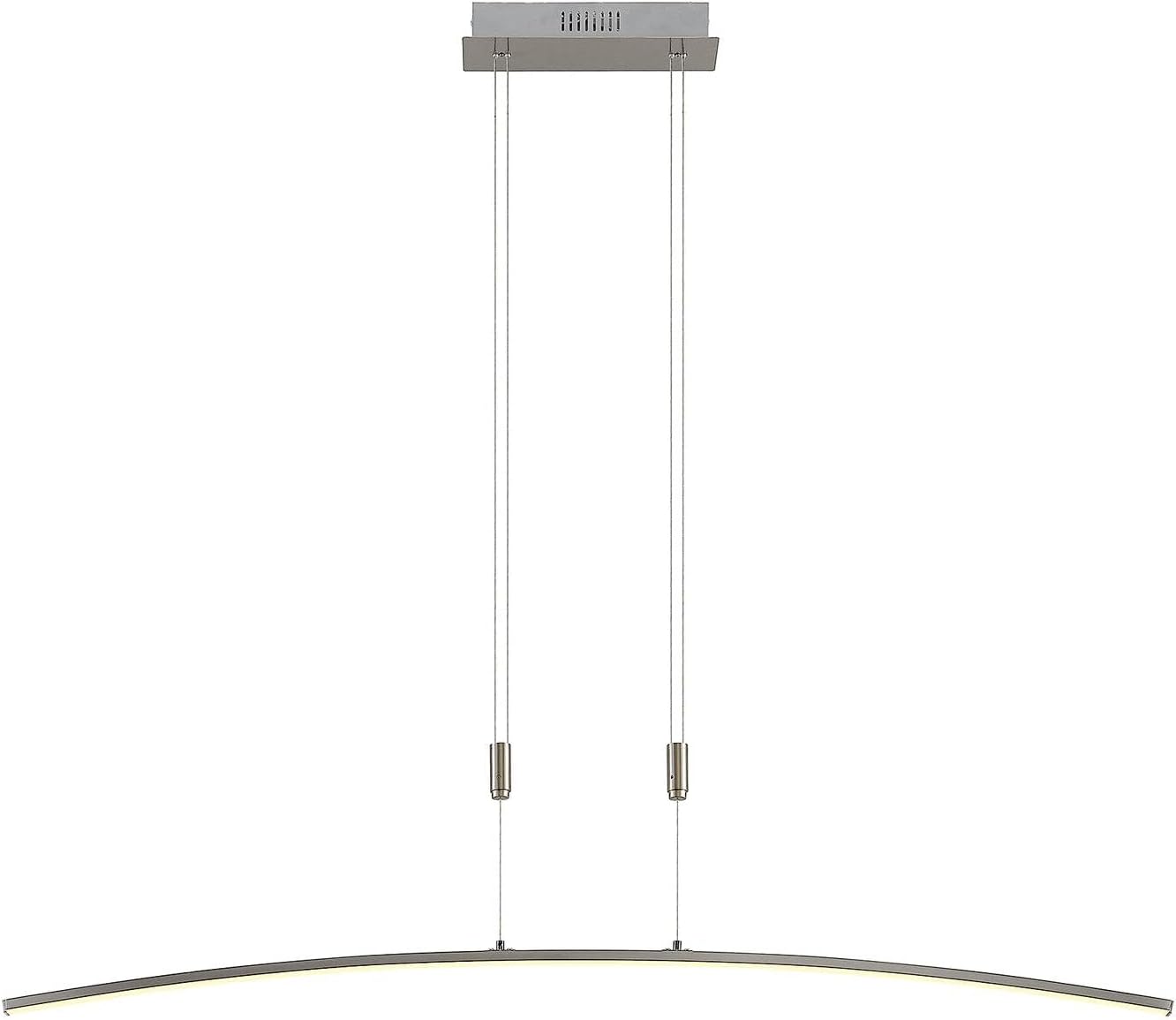 Lindby LED Phillie dimmbar (Modern) in Alu aus Metall (1 flammig,) Wohnzimmerleuchte