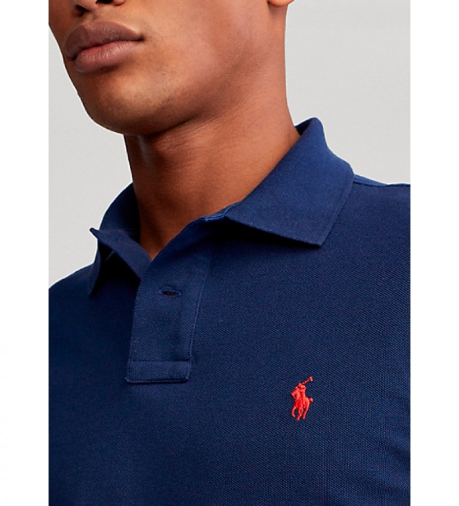 Polo Ralph Lauren Navy Slim Fit Piqué