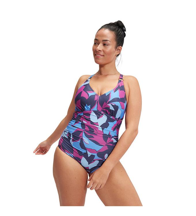 Speedo Women Eco Print V Neck Badpak